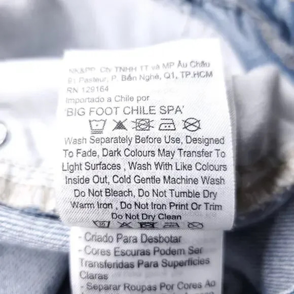 Cotton:On Relaxed Wide Leg Jeans 100% Cotton Denim Women 6 Light Blue Skater 90s - Picture 13 of 13